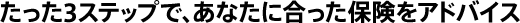 ������3�X�e�b�v�ŁA���Ȃ��ɍ������ی����A�h�o�C�X