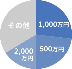 保険金額加入傾向円グラフ